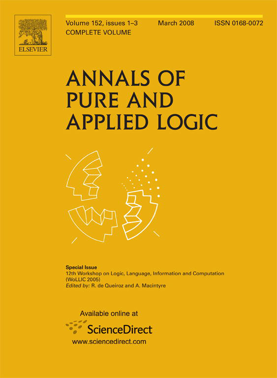 WoLLIC 2002 Special Issue of APAL (Vol. 152, Issue 1)