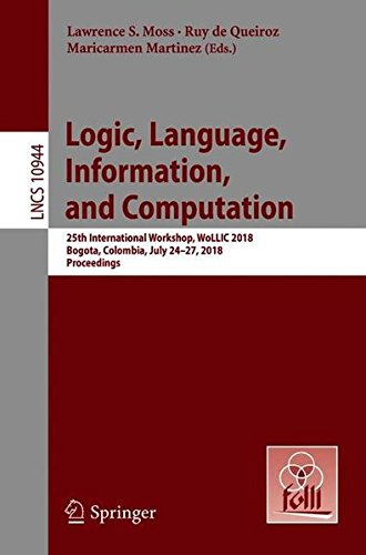 LNCS Proceedings of WoLLIC 2018 (Vol. 10944)