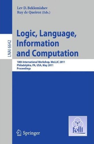 LNCS Proceedings of WoLLIC 2011