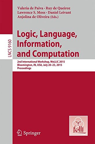 LNCS Proceedings of WoLLIC 2015