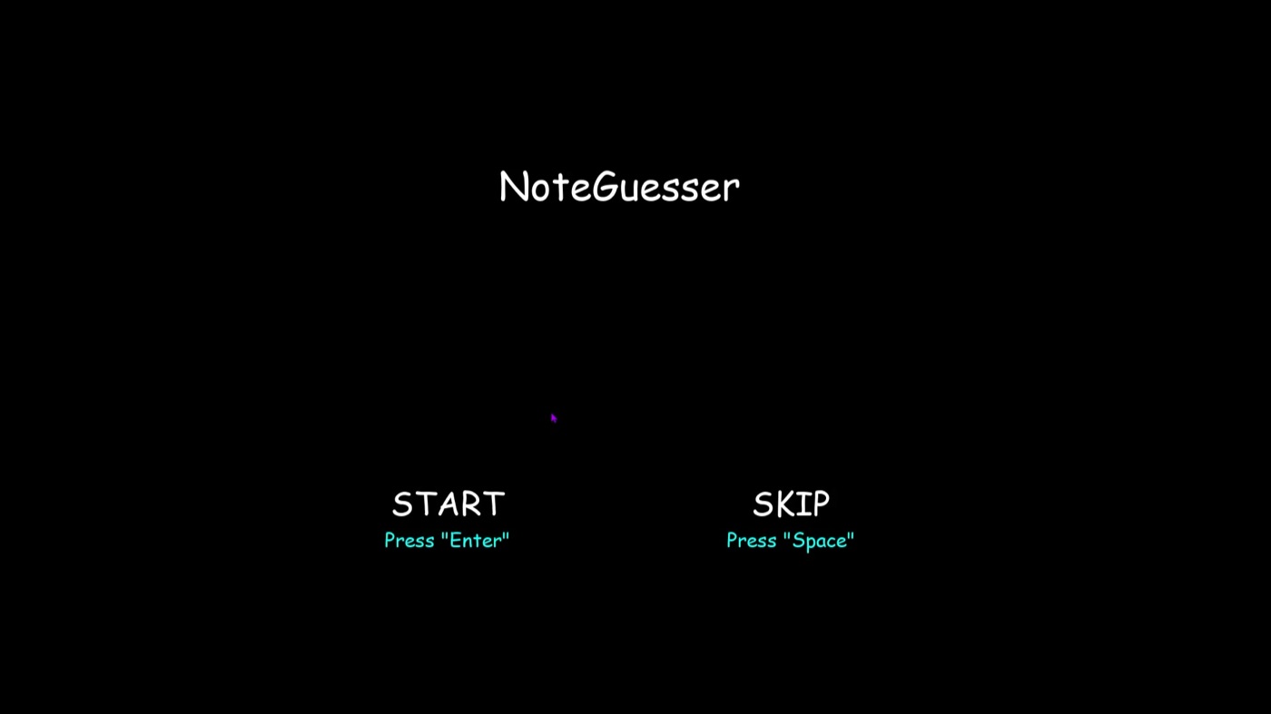 NoteGuesser, jogo de treinar o ouvido