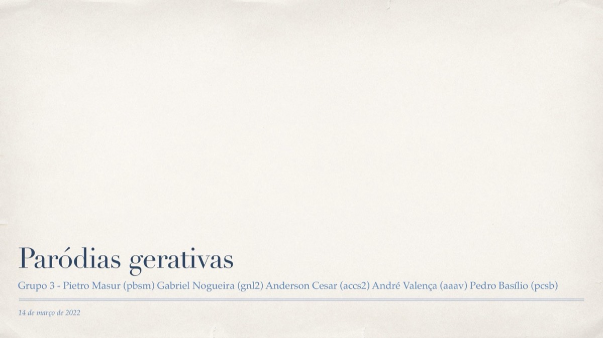 Paródias gerativas