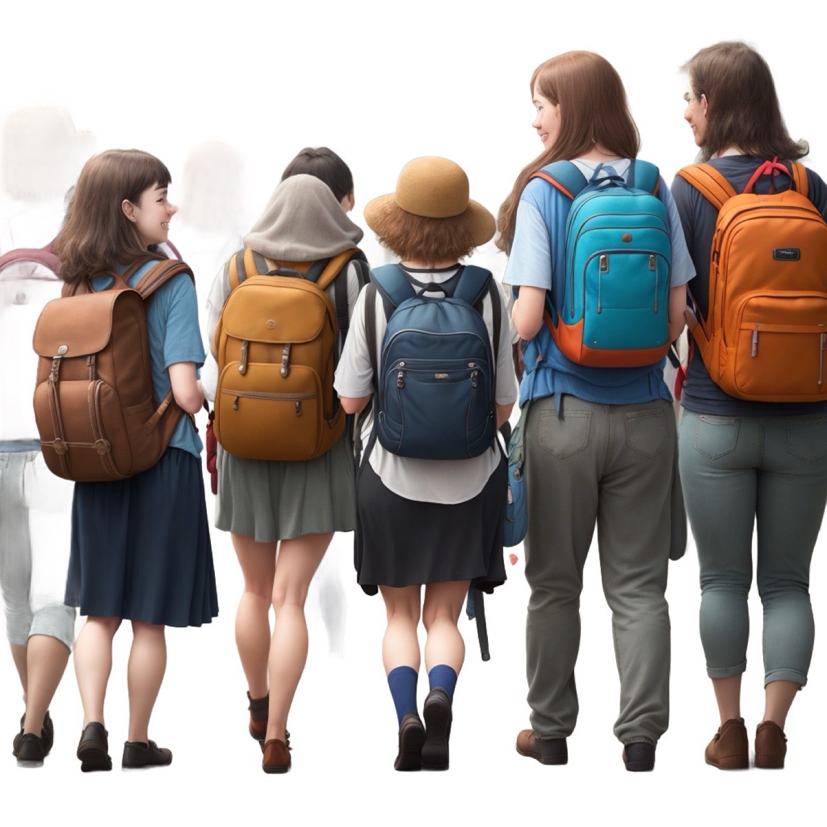 Personagens gerados por IA para a visual novel (2023.1)