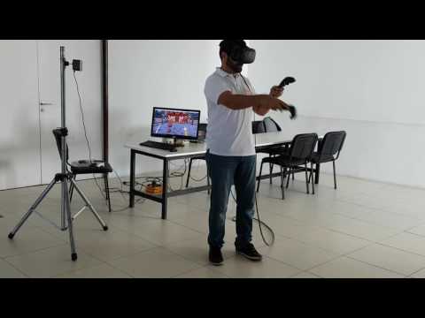 Aula com HTC Vive, novembro de 2016 (vídeo no YouTube)