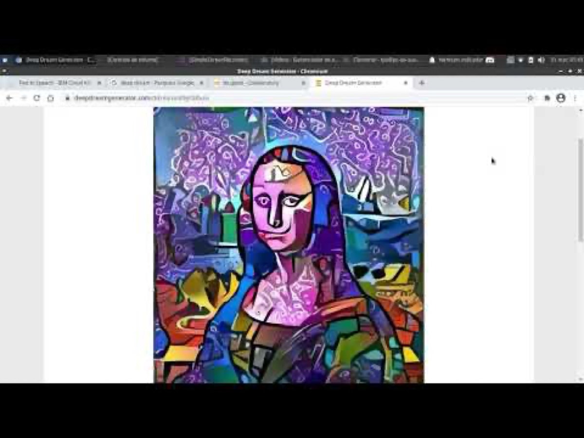 Vídeo da atividade de IA da turma (transferência de estilo)
