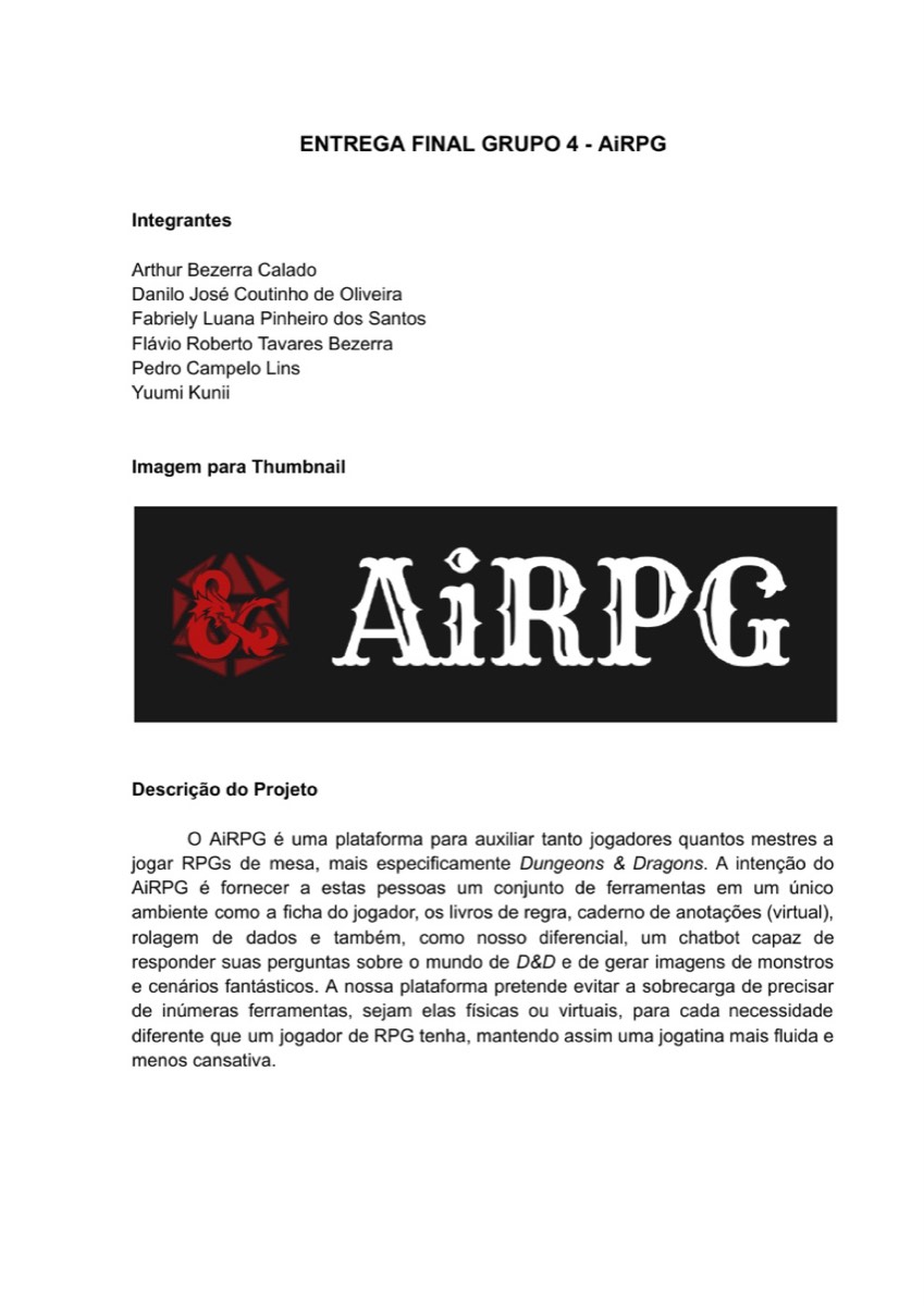 Entrega final do AiRPG