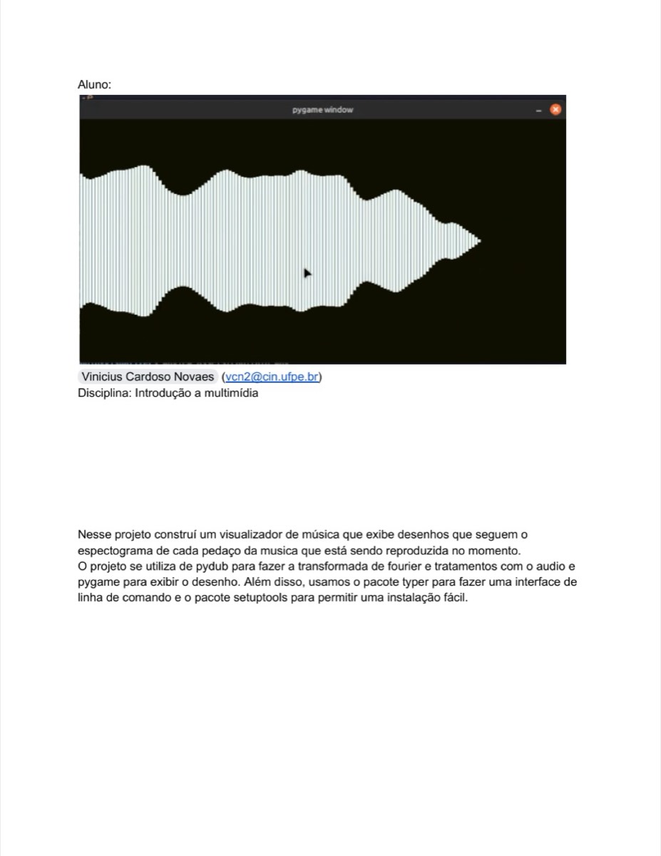 Entrega final do visualizador de música