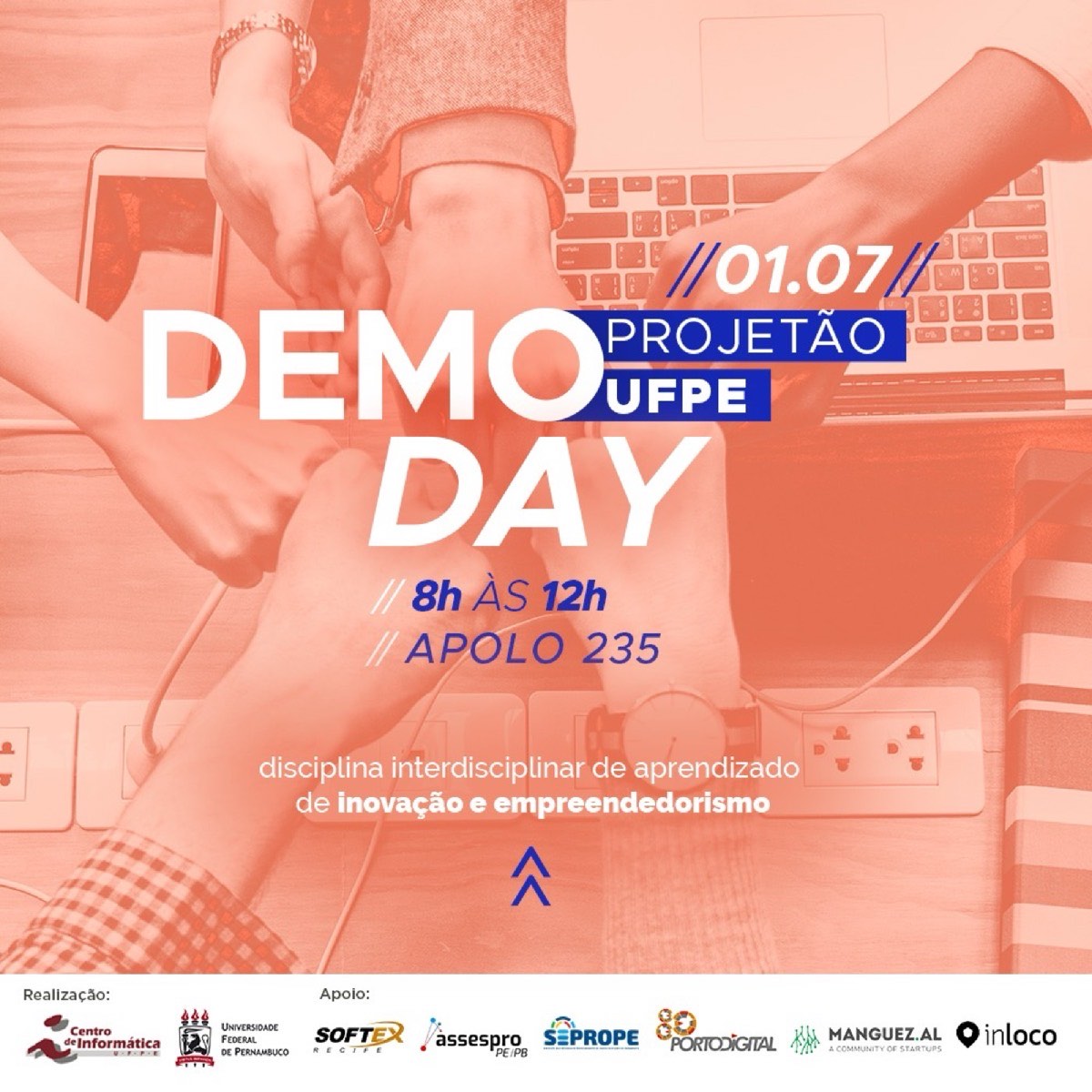 Cartaz do Demoday Projetão UFPE de 01/07/2019, Apolo 235
