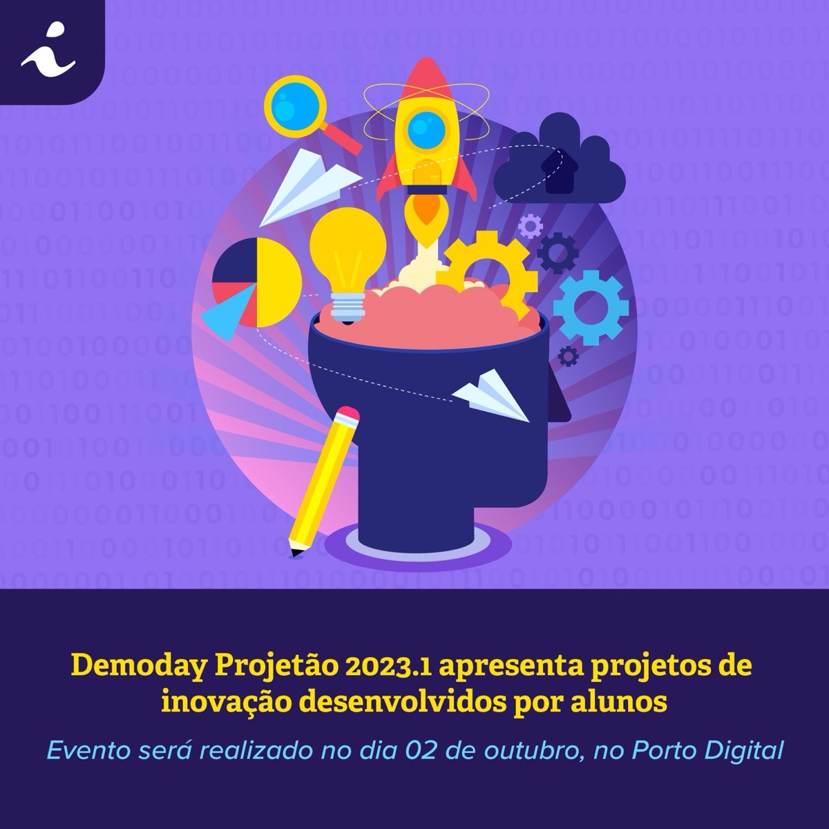 Card do Demoday Projetão 2023.1 (Ascom CIn)