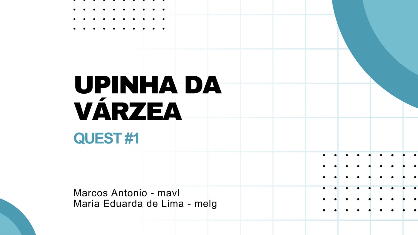 Quest 1 — Upinha da Várzea