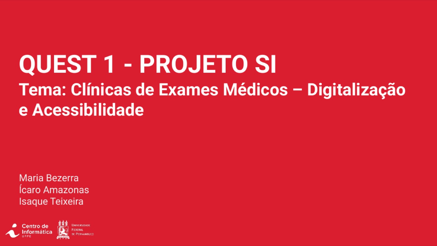Quest 1 — clínicas de exames