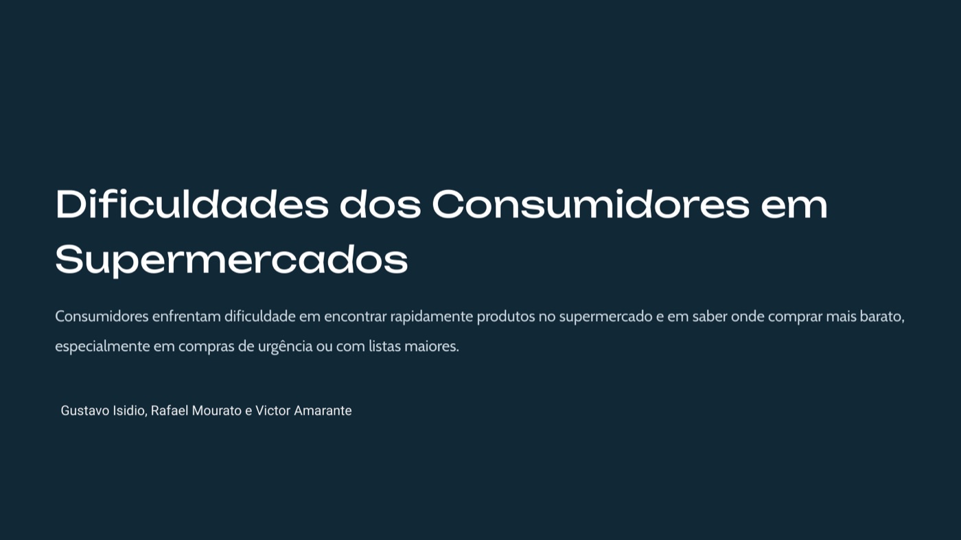 Quest 1 — supermercados