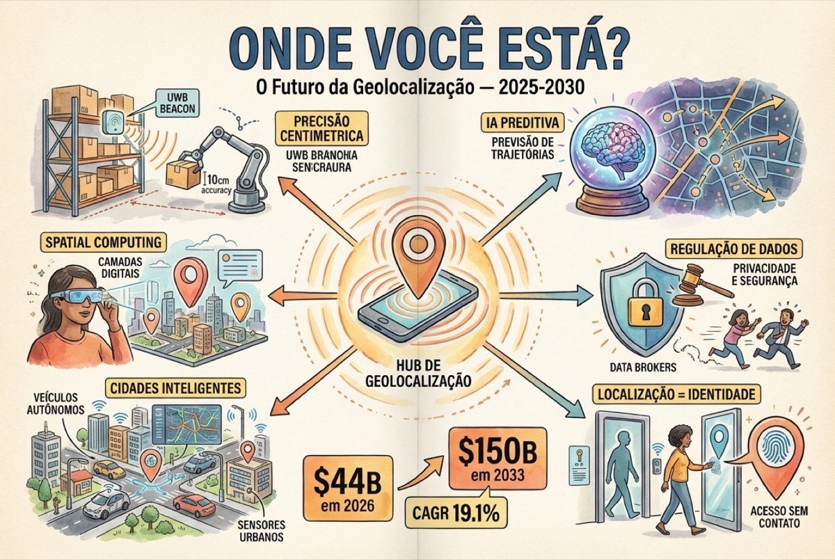 Infográfico do exercício de Futures Wheel sobre geolocalização (página 1)