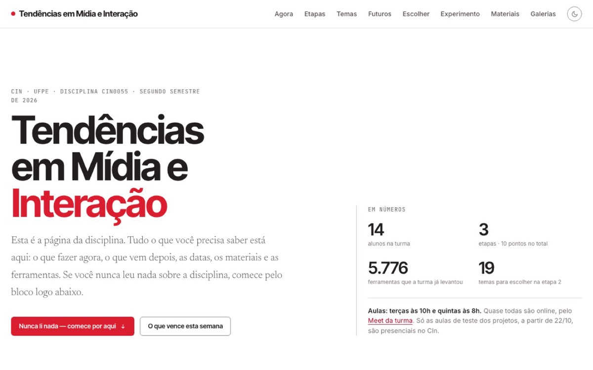 Central da disciplina