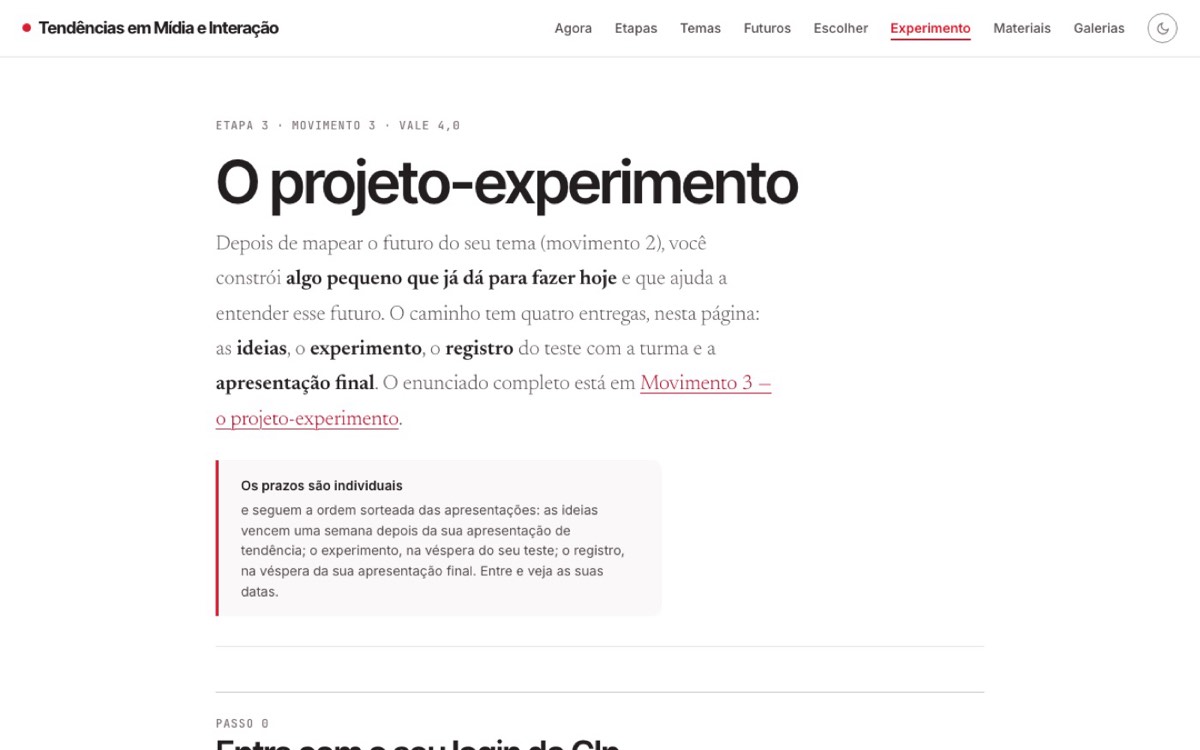 Enunciado do movimento 3 publicado