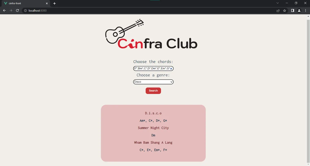 CInfra Club (chord search)