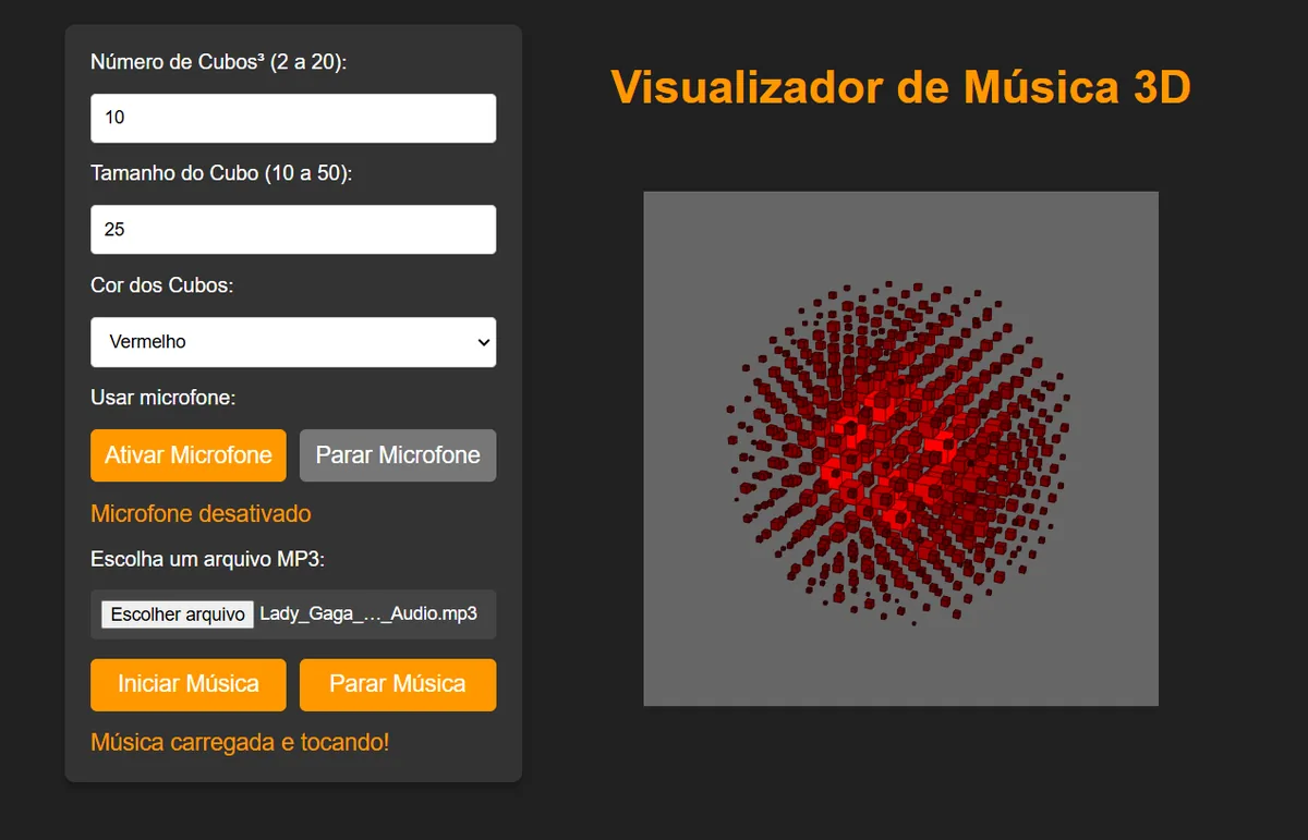 3D Music Visualizer