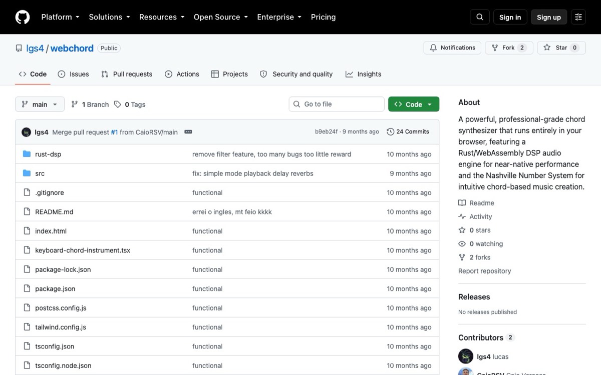 Repositório público do WebChord
