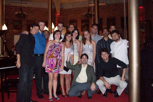 Equipe da D'Accord/MusiGames na noite do Prêmio FINEP de Inovação 2009, no Instituto Ricardo Brennand
