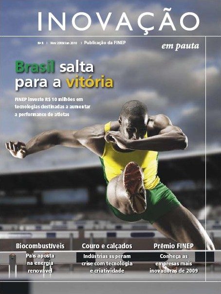Capa da Revista Inovação em Pauta nº 8, da FINEP (2010), com a matéria sobre os vencedores do prêmio de 2009