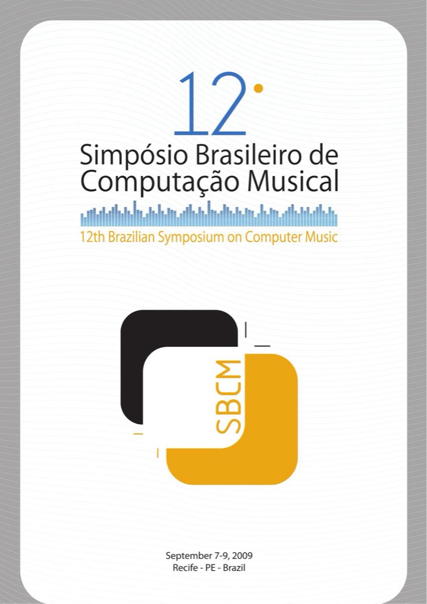 Capa dos Proceedings do 12º SBCM (SBC, 2009)