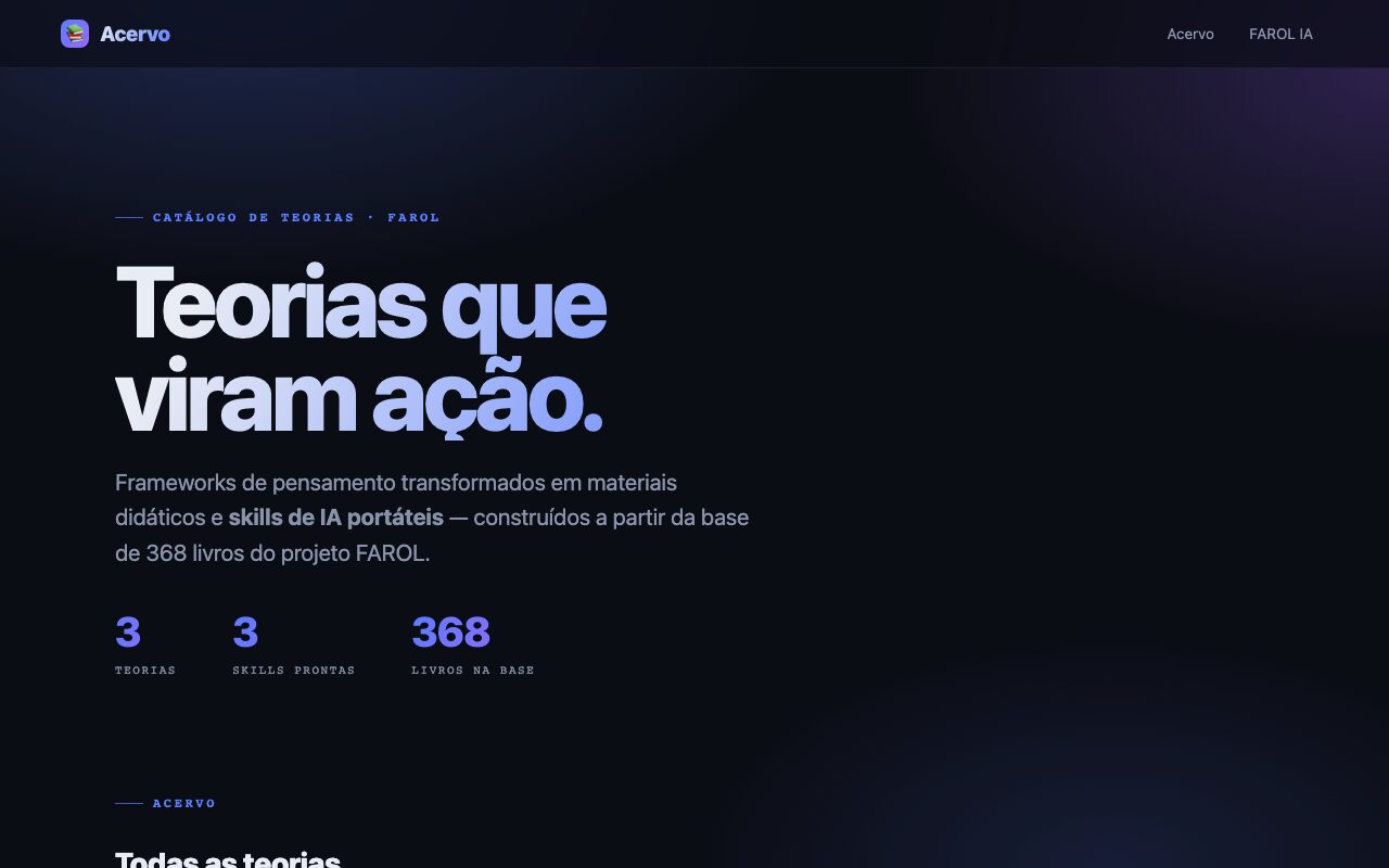 Acervo de Teorias: