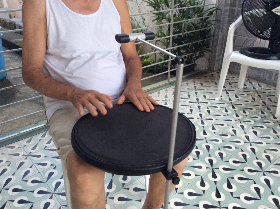 Teste do protótipo com percussionista