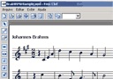 Thumbnail of the Free Clef screen with a score open (2009 screenshot)